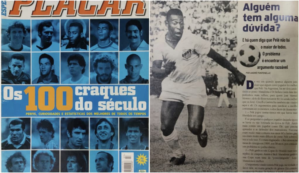 PLACAR não inventou e elegeu Pelé o maior -