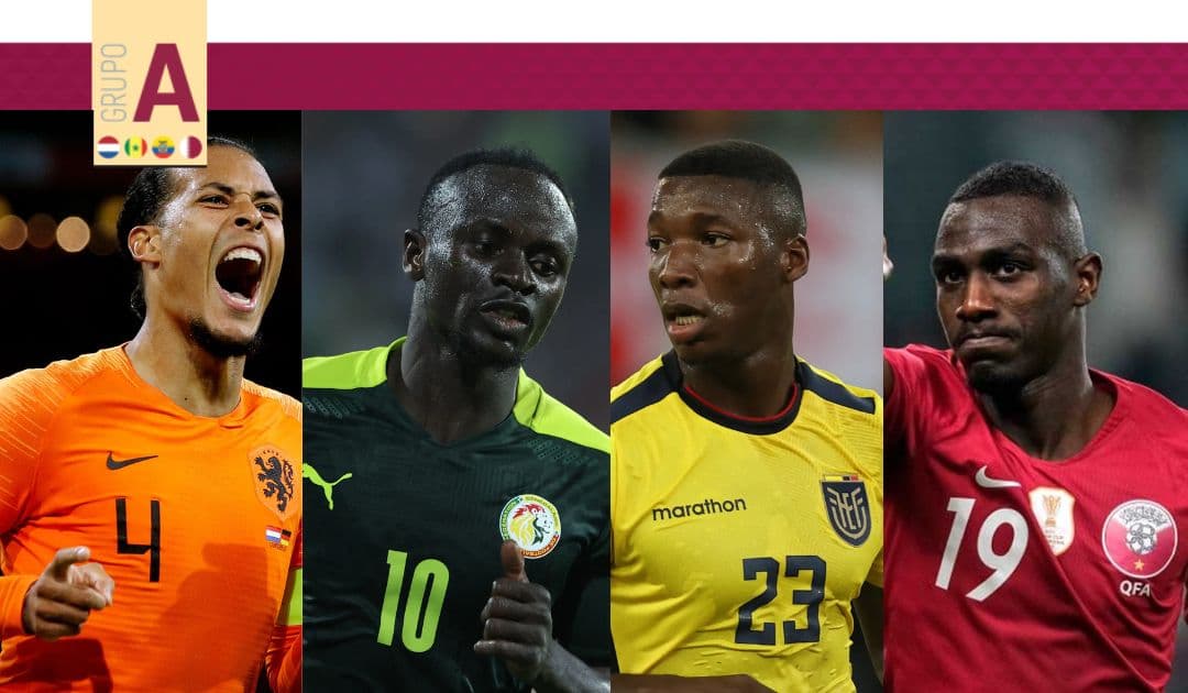 Equador, Catar, Senegal e Holanda, o grupo A da Copa do Mundo/