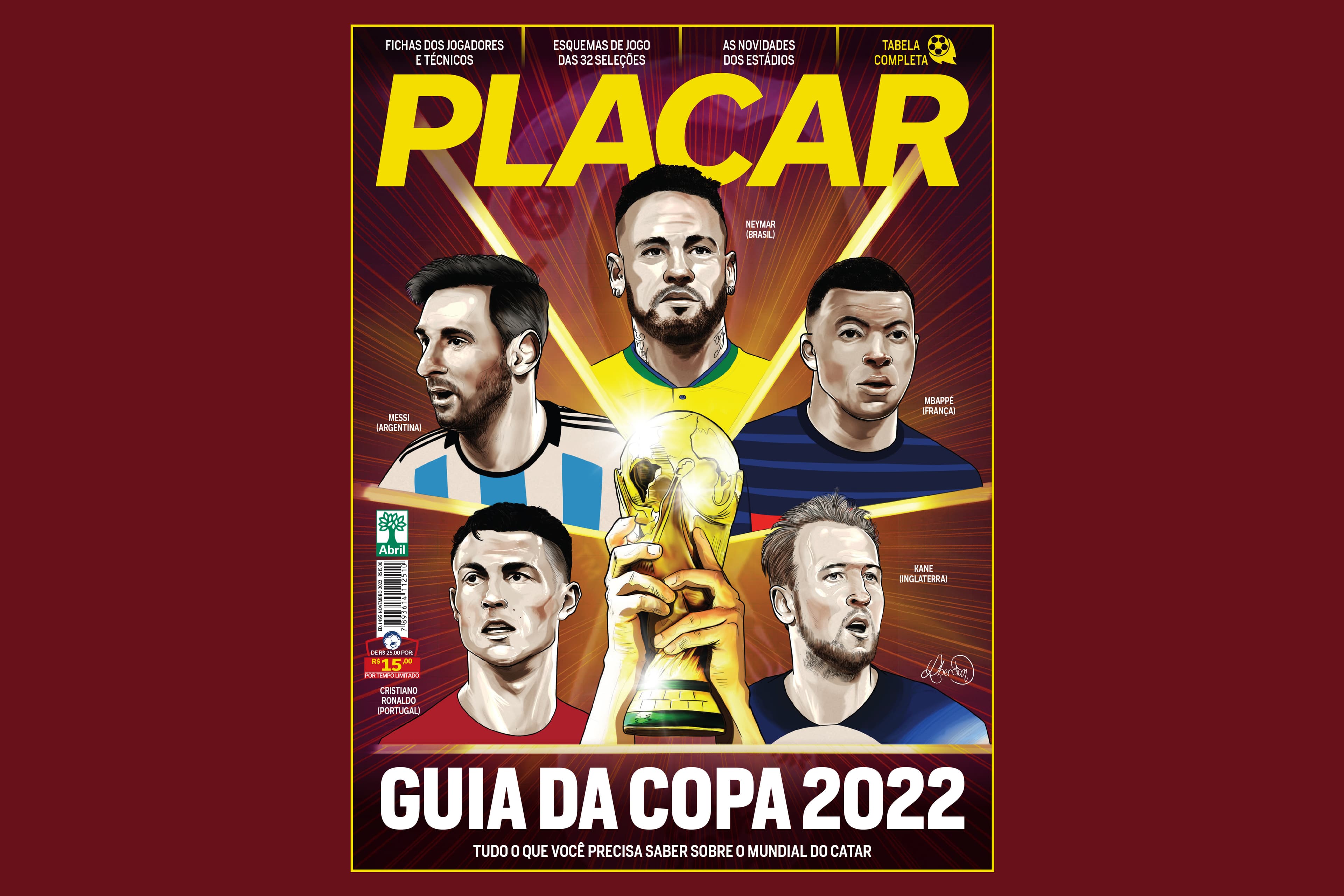 Capa da edição de novembro da Revista Placar -