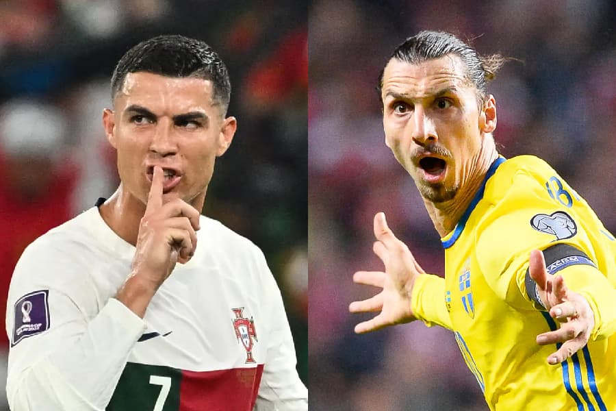 Cristiano Ronaldo e Ibrahimovic: veteranos seguem nos planos de suas seleções -