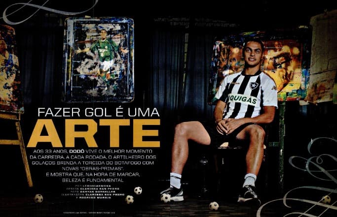 Dodô em reportagem de PLACAR durante o auge dos gols bonitos