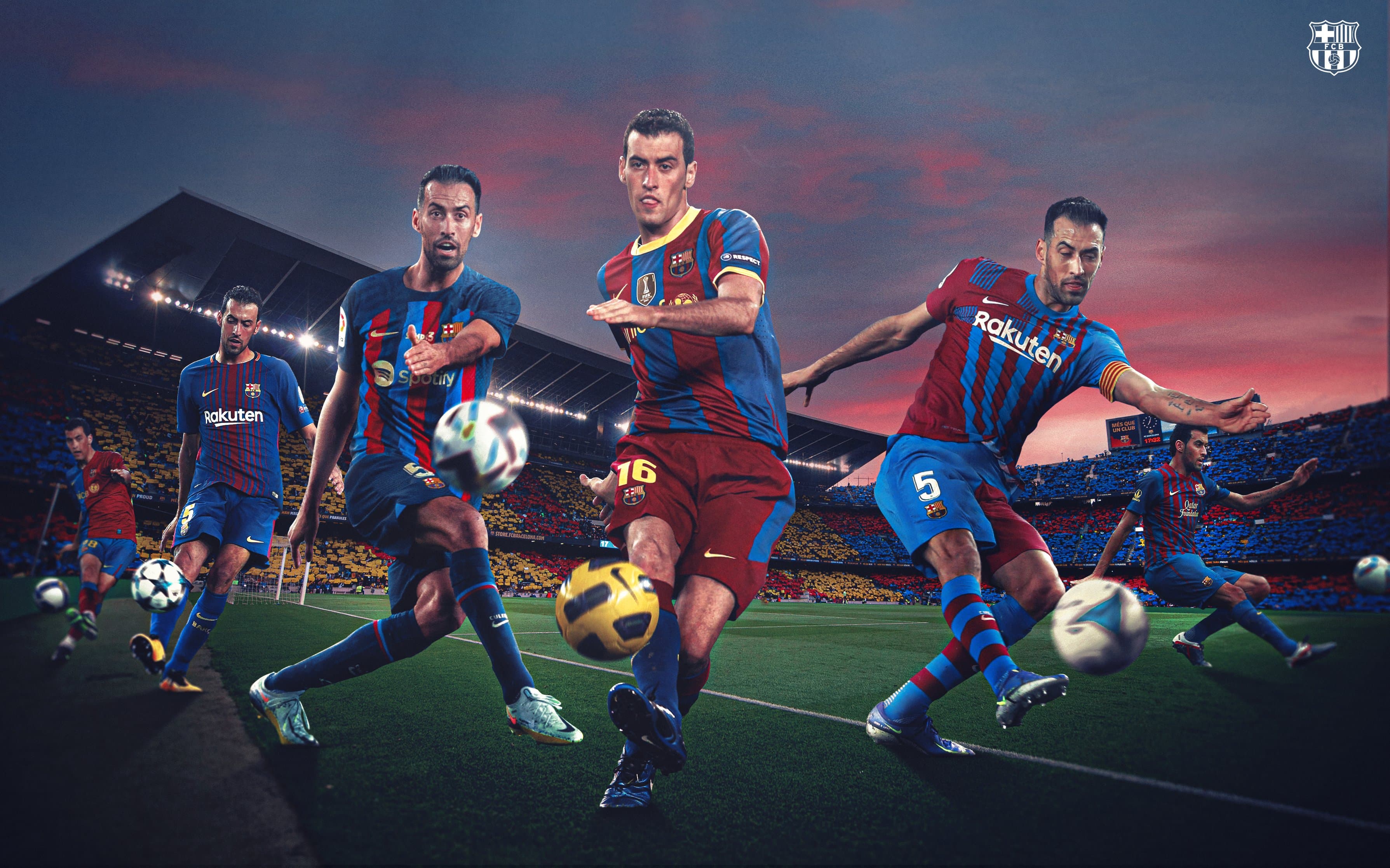 Sergio Busquets jogou 15 temporadas como profissional do Barcelona