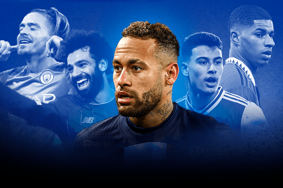 Grealish, Salah, Neymar, Martinelli e Rashford: quem tem mais bola?