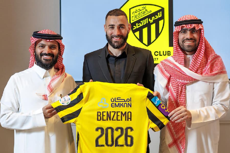 Benzema é uma das contratações mais badaladas - Al-Ittihad/Divulgação
