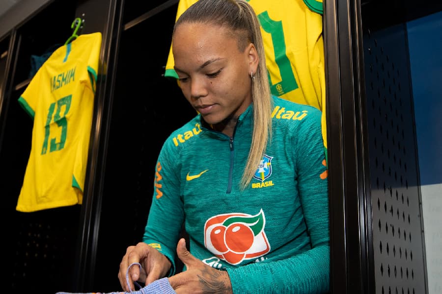 Nycole Raysla foi cortada da seleção - Thais Magalhães/CBF