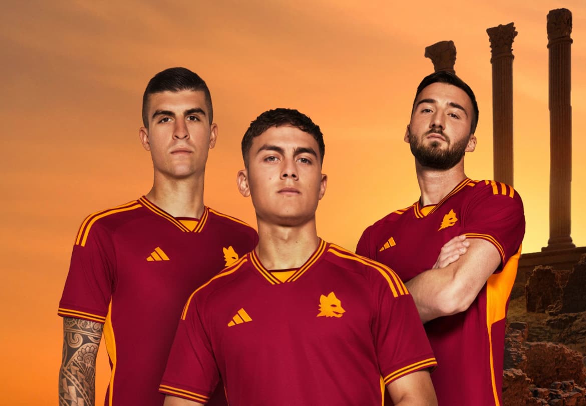 Nova camisa da Roma traz referências aos anos 80