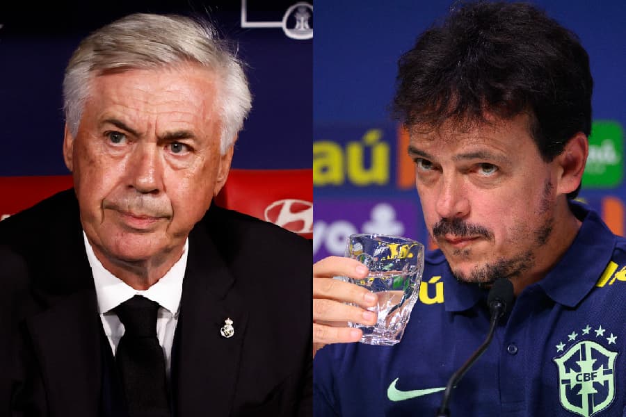 Ancelotti e Diniz: atual e futuro técnico da seleção? - Real Madrid/Mauro Pimentel/AFP