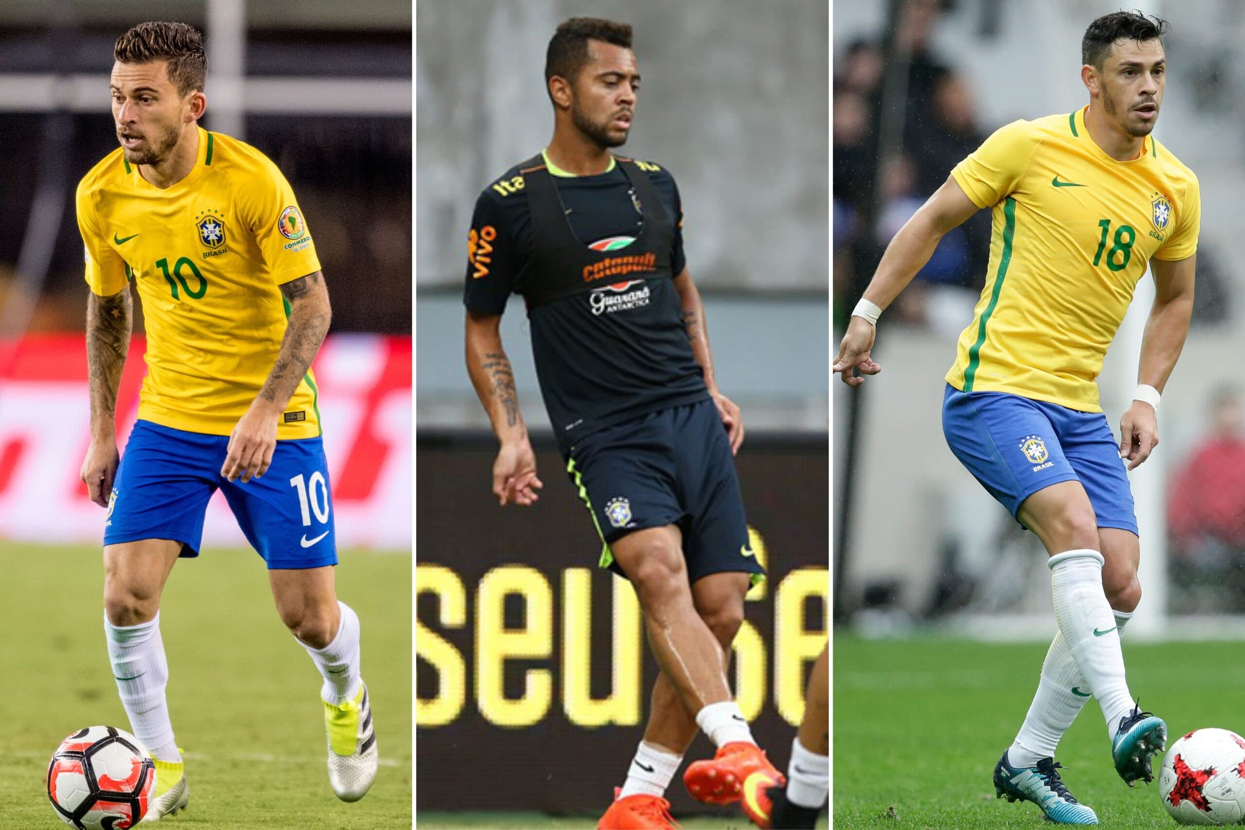 Lucas Lima, Rafael Carioca e Giuliano foram convocados por Tite em 2016