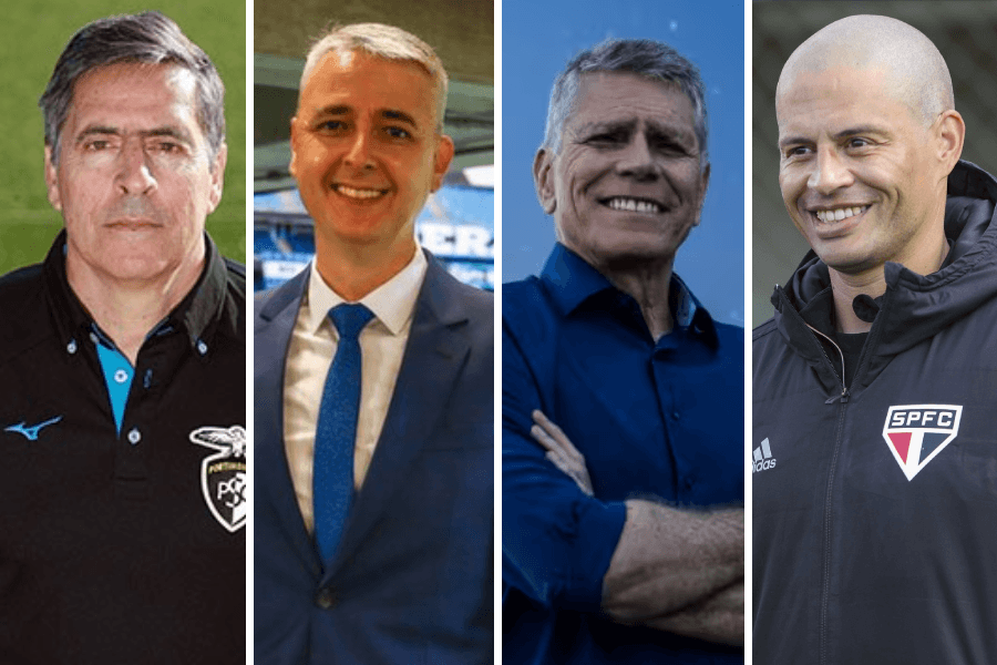Rolão Preto, Tiago Nunes, Paulo Autuori e Alex são cotados para o cargo - Montagem sobre/Divulgação
