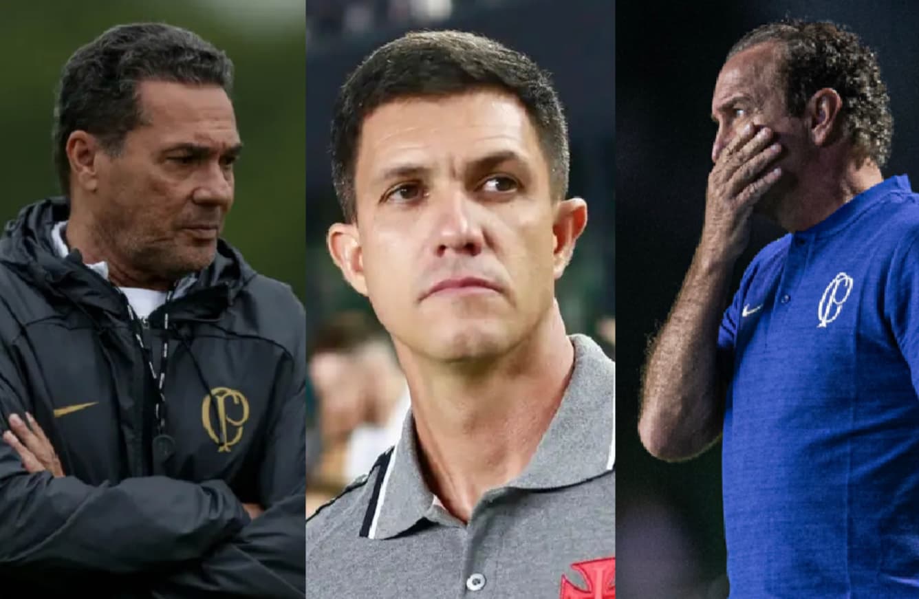 Lúcio Flávio sofre pressão no Botafogo e mercado se movimenta – Montagem sobre Ag. Corinthians, Vasco e AGIF