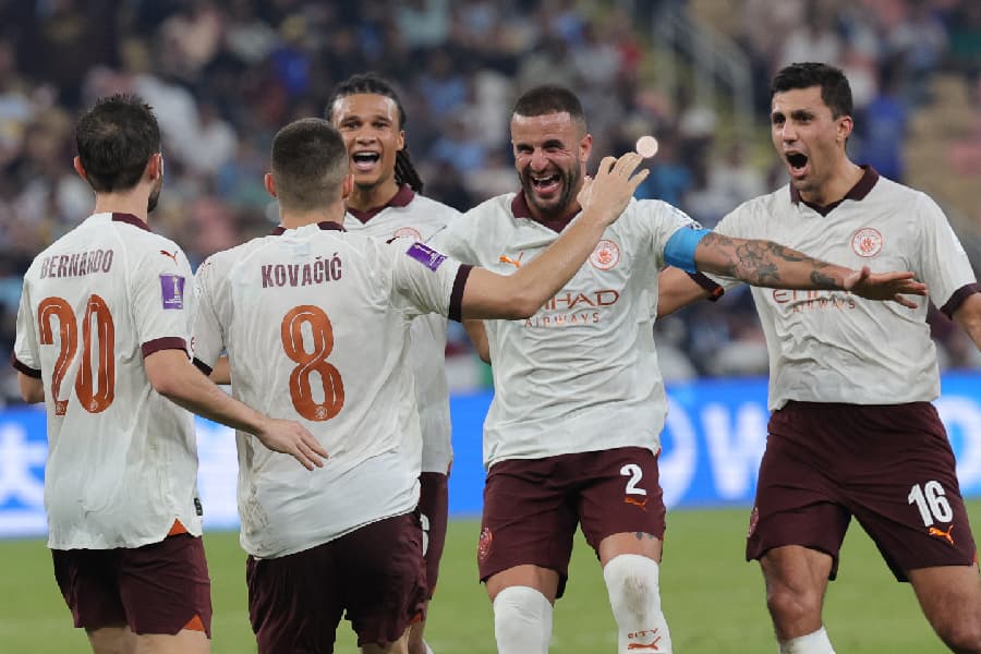 City comemora vitória tranquila em Jeddah - Giuseppe Cacace/AFP
