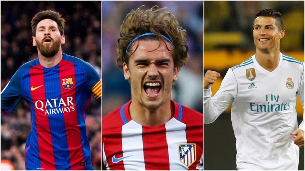 Griezmann agora ocupa lista com Messi e Cristiano Ronaldo