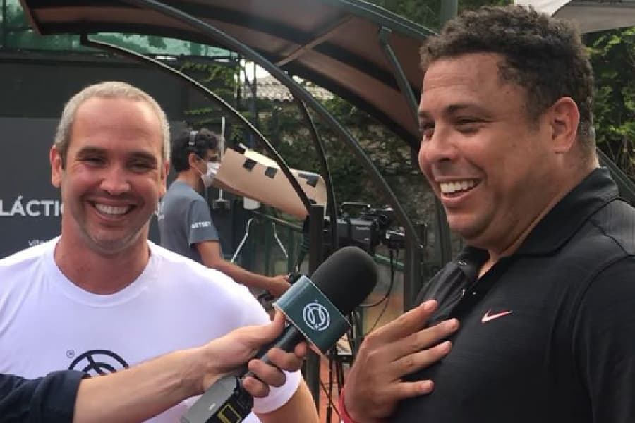Caio Ribeiro e Ronaldo no último Galácticos Open - Divulgação