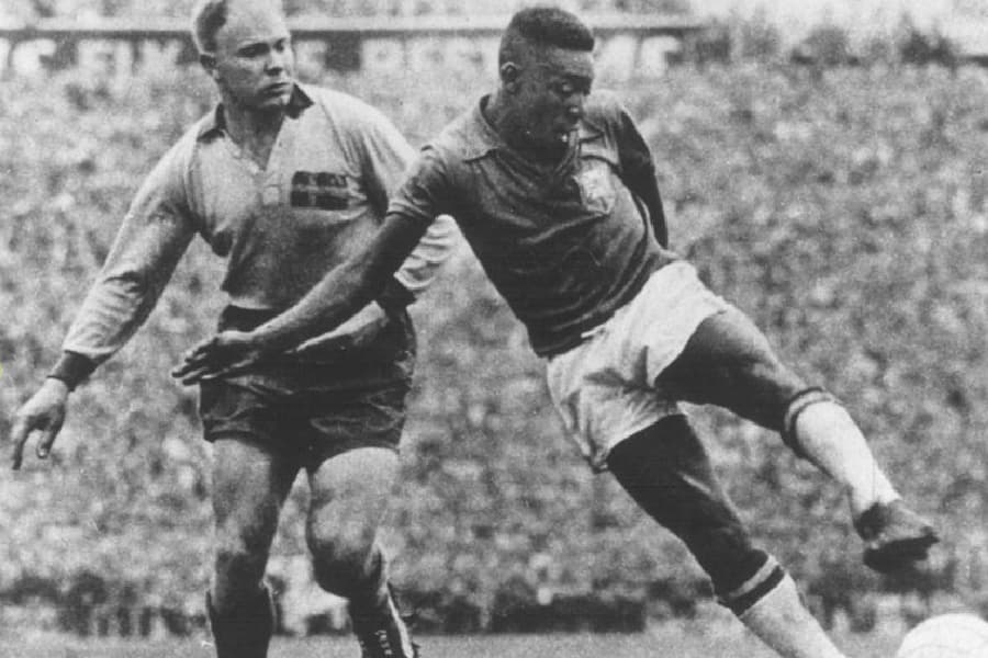 Pelé na final da Copa de 1958 na Suécia - Fifa/Divulgação