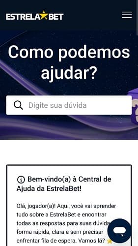 suporte na estrela bet