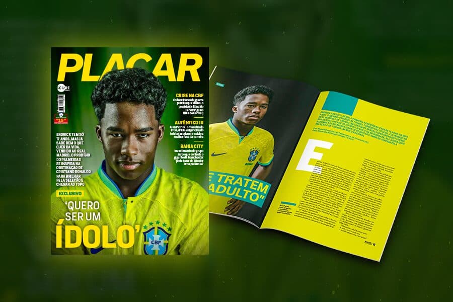 Capa Endrick - PLACAR de fevereiro de 2024
