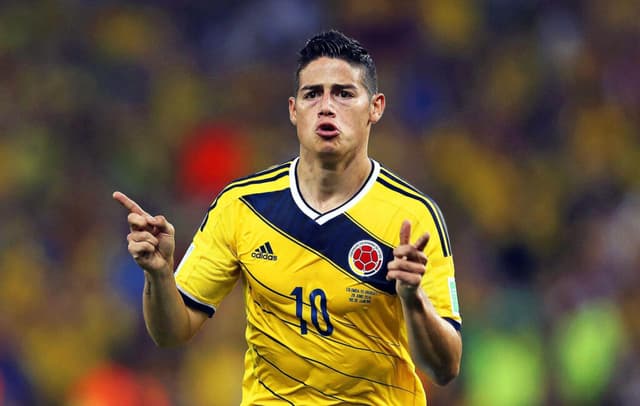 James Rodríguez em ação pela Colômbia na Copa do Mundo de 2014 - EPA/ANTONIO LACERDA