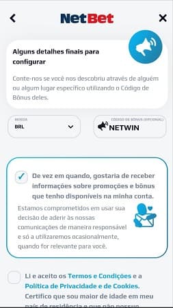 netbet cadastro
