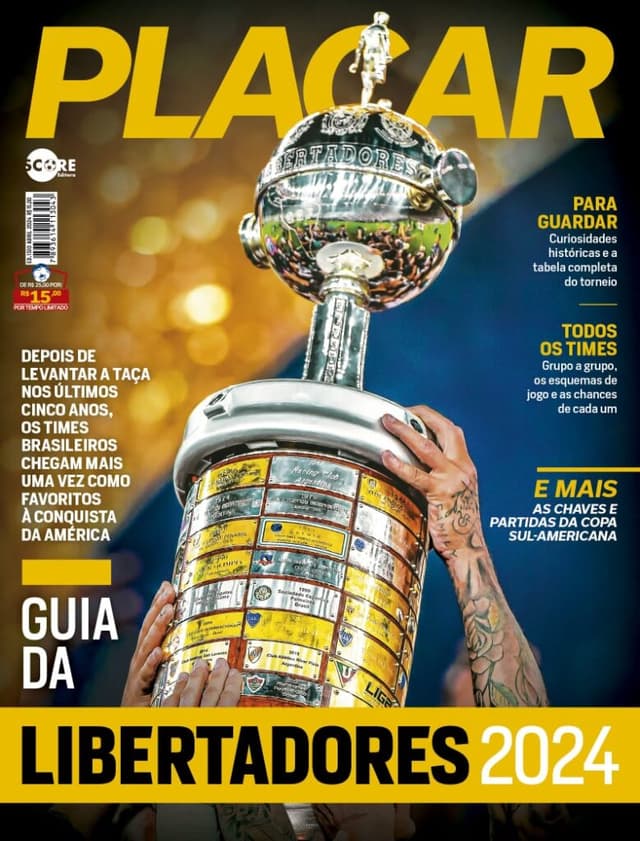 Capa da edição 1510, o Guia da Libertadores 2024 de PLACAR