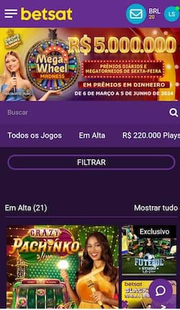 página de cassino Betsat