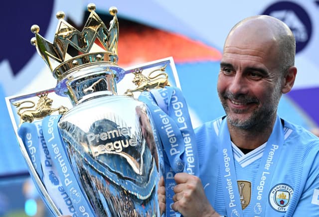 Pep Guardiola conquistou sua 6ª Premier League pelo City - by Oli SCARFF / AFP