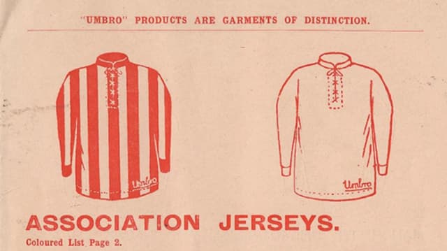 Anúncio da Umbro na década de 1930 - Divulgação