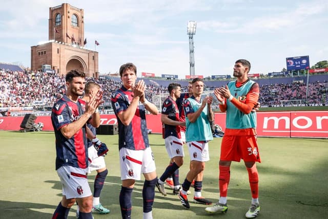 Equipe do Bologna durante partida contra a Udinese - EFE/EPA/SERENA CAMPANINI