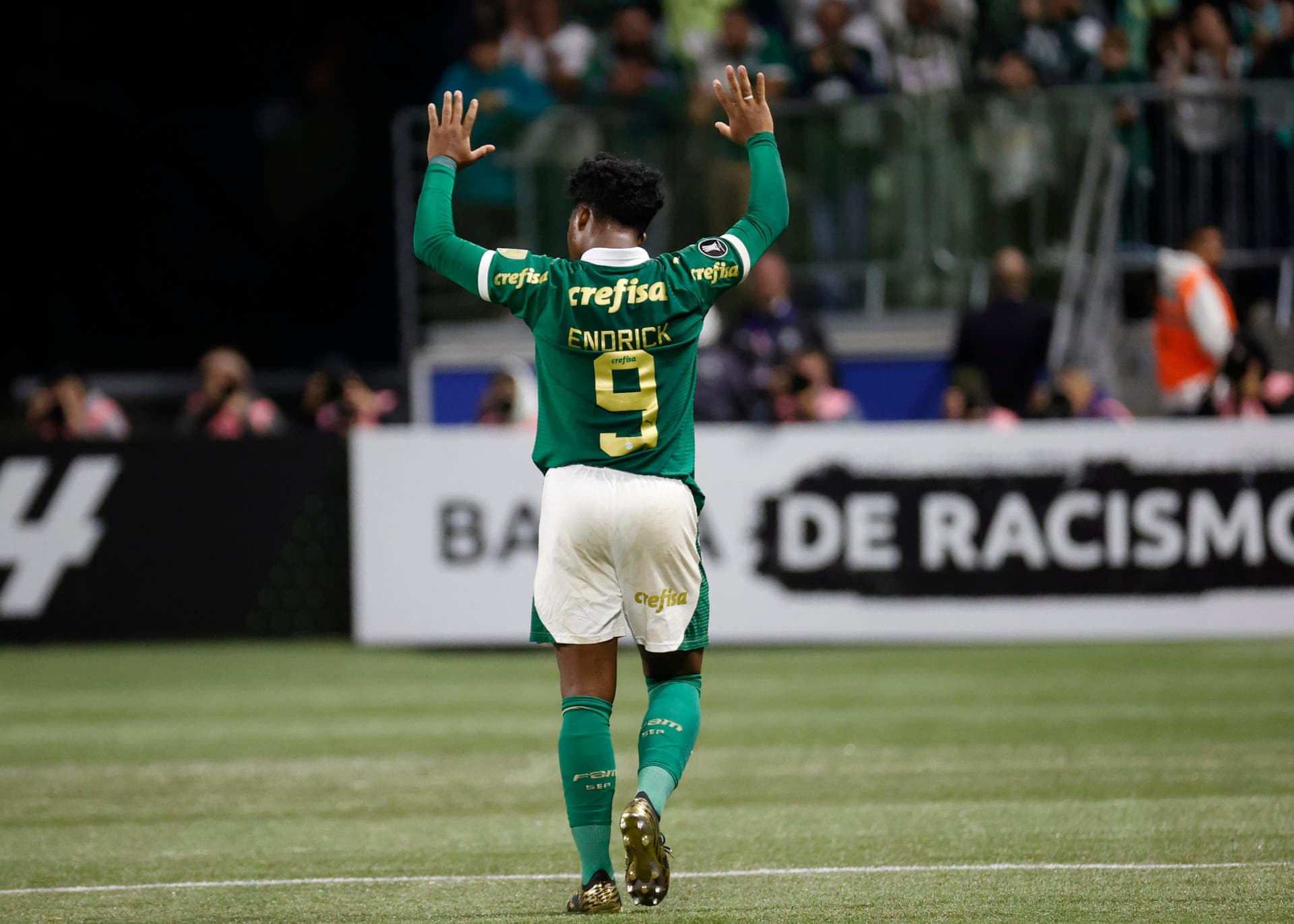 Endrick em seu último jogo pelo Palmeiras - EFE/ Sebastiao Moreira