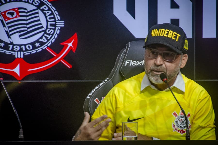 Augusto Melo, presidente Corinthians, Corinthians, VaideBet - Jozzu/Divulgação/Agência Corinthians