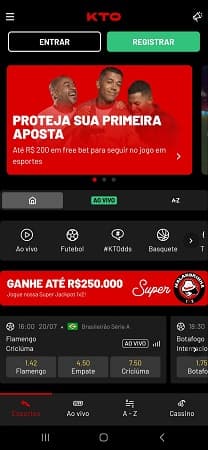 cadastro com kto app