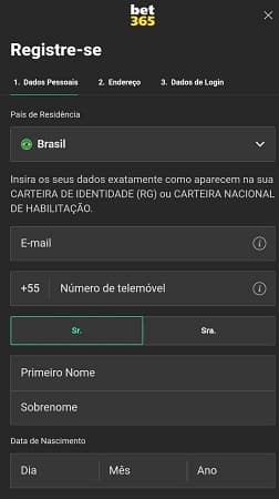 bet365 cadastro app