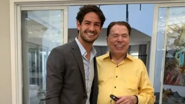 Silvio Santos com o genro Alexandre Pato - Reprodução/Instagram