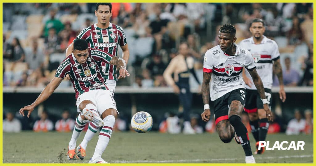 Kauã Elias, Fluminense x São Paulo, LUCAS MERÇON/DIVULGAÇÃO/FLUMINENSE F.C.