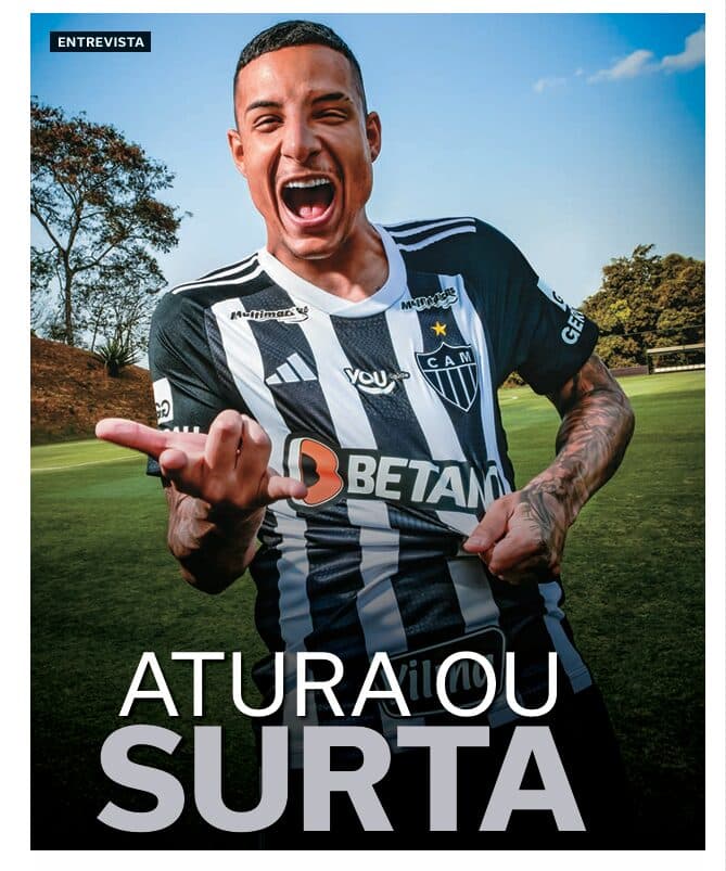 Guilherme Arana, do Atlético Mineiro, no CT do Galo