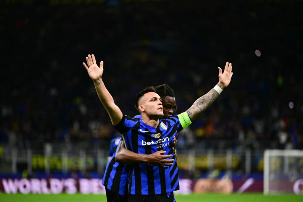 Lautaro Martínez marcou o primeiro gol da Inter na partida - Marco Bertorello/AFP