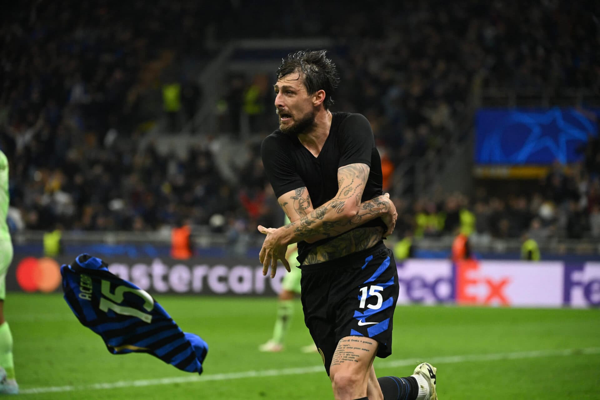 Acerbi marcou o salvador gol da Inter que levou o jogo para a prorrogação - Piero Cruciatti/AFP