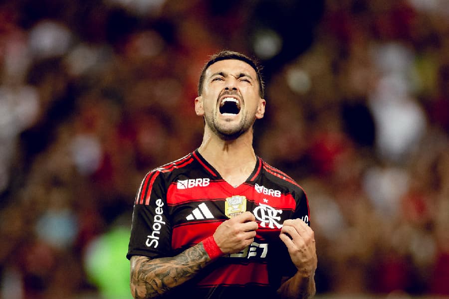 Arrascaeta comemora gol pelo Flamengo - Adriano Fonte / Divulgação / Flamengo