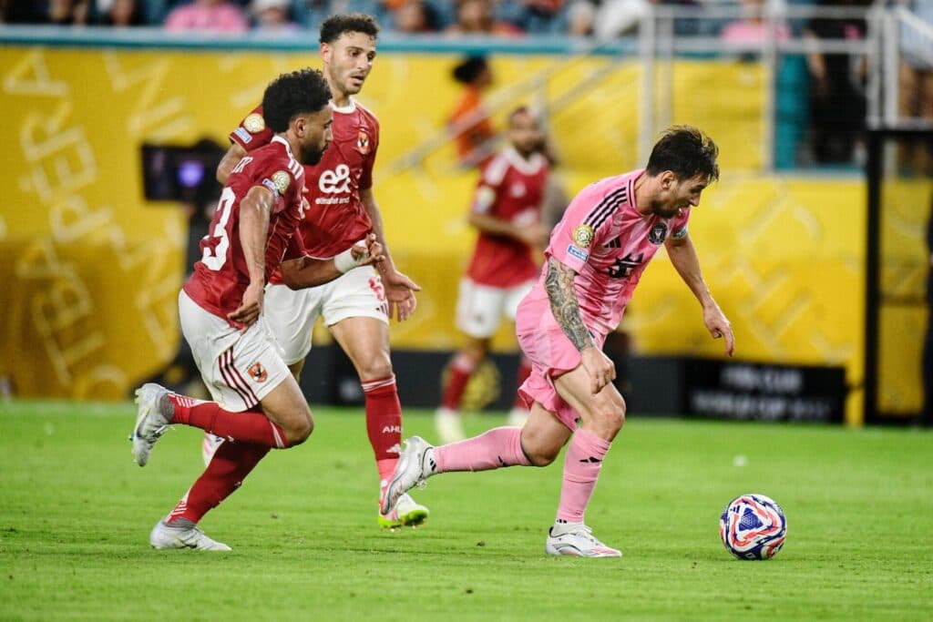 Lionel Messi em ação na abertura do Mundial de Clubes em Miami - Alexandre Battibugli/PLACAR