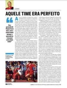 Coluna de Leandro, ídolo do Flamengo