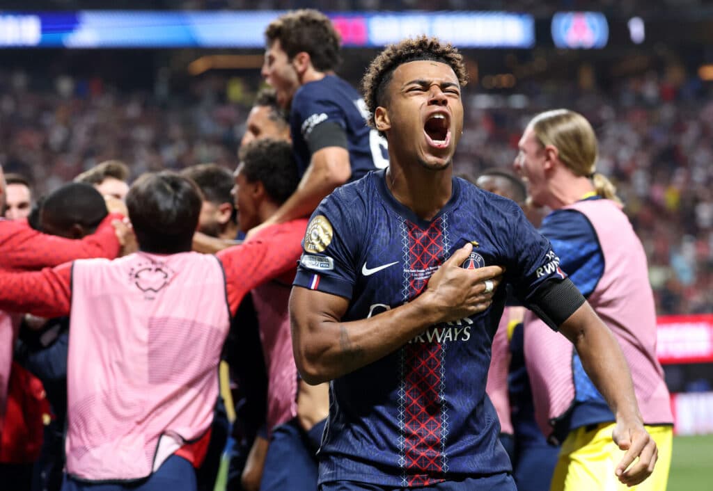 Doué marca e Dembélé confirma classificação do PSG - Kevin C. Cox / Getty Images via AFP