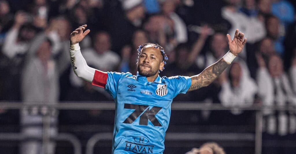 Neymar decidiu para o Santos contra o Juventude - Raul Baretta / Santos