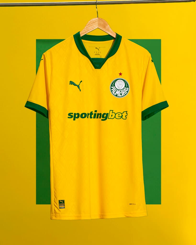 Nova terceira camisa do Palmeiras é amarela - Divulgação / Palmeiras