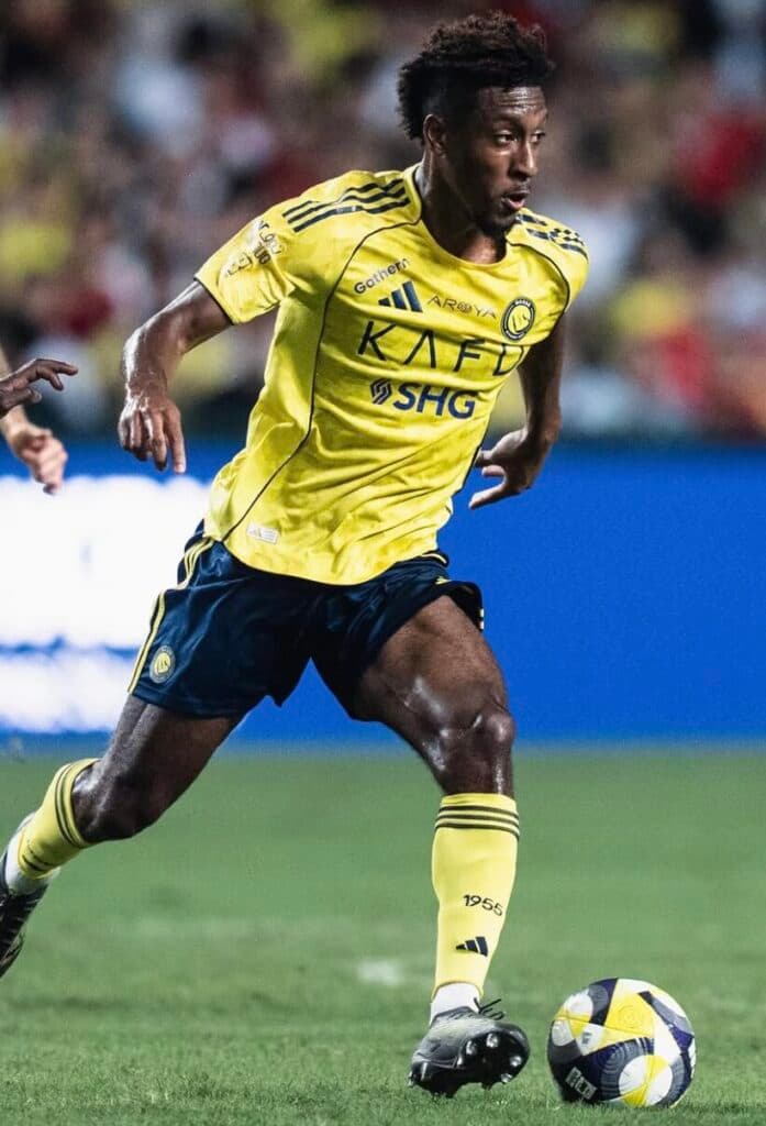 Coman atuando na semifinal pelo Al Nassr - Reprodução @king