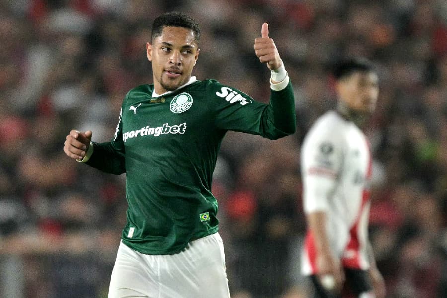 Vitor Roque, Palmeiras - Juan MABROMATA / AFP