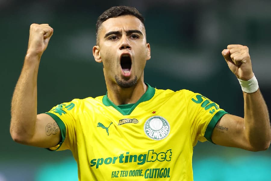 Andreas Pereira é um dos atletas do futebol brasileiro que jogam golfe - Divulgação/Palmeiras