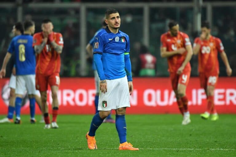 Quantas vezes a Itália ficou fora da Copa do Mundo