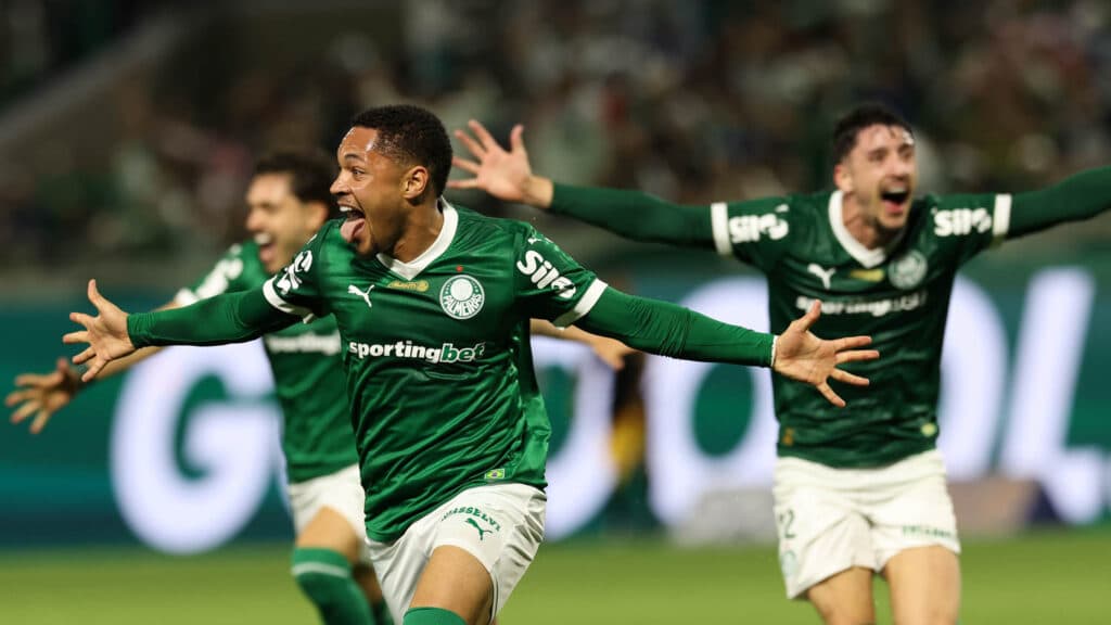 Palmeiras venceu São Paulo no 1º turno com Vitor Roque nos acréscimos - Cesar Greco/Palmeiras