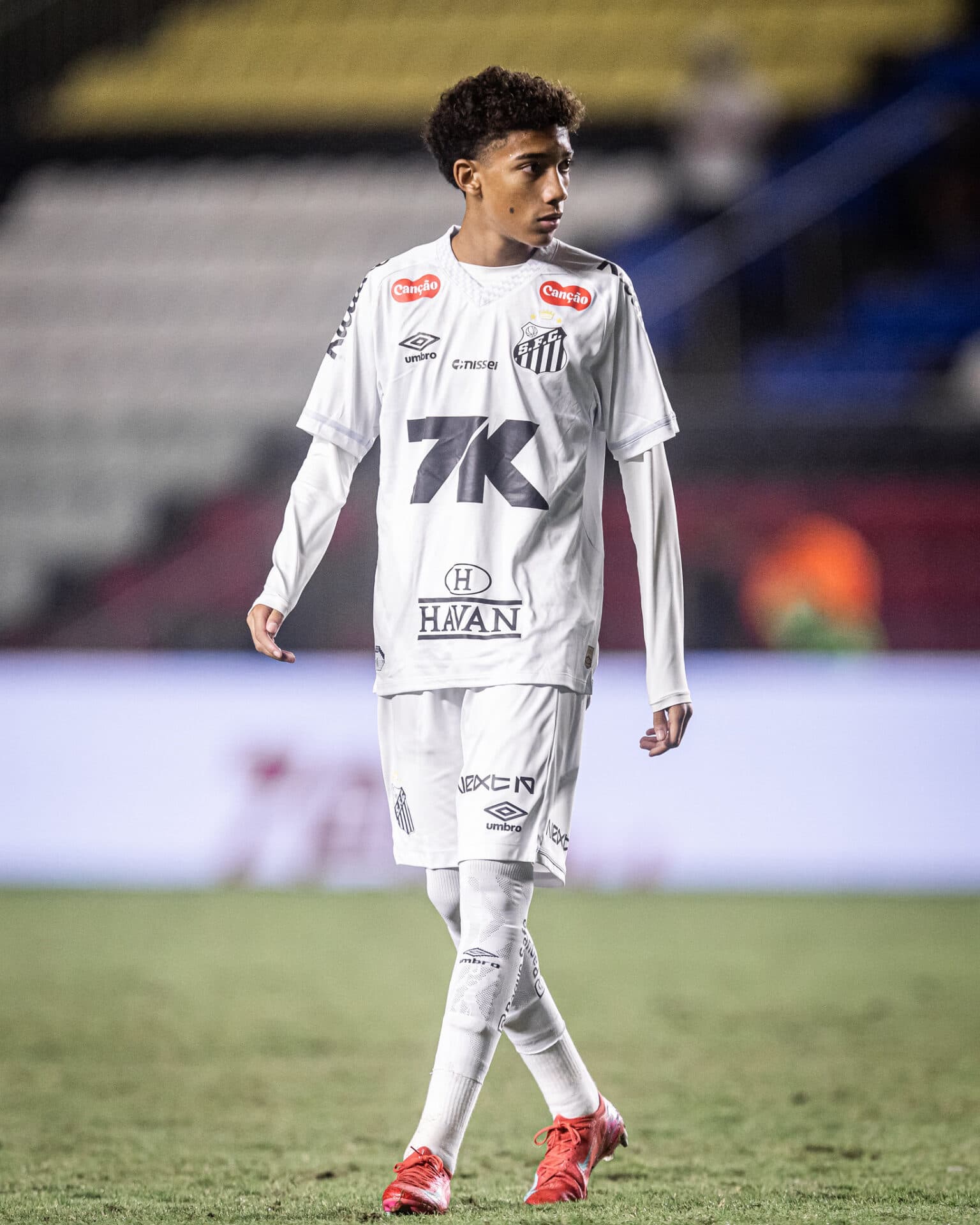 Em Cariacica, Robinho Jr. entrou no segundo tempo e ajudou com uma assistência para o gol marcado por Pituca - Raul Baretta/Santos FC