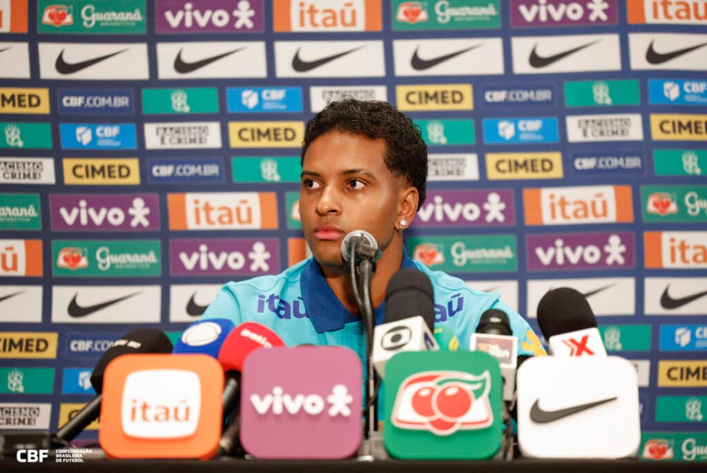 Rodrygo é convocado pela 1ª vez com Ancelotti no comando técnico do Brasil - Rafael Ribeiro / CBF