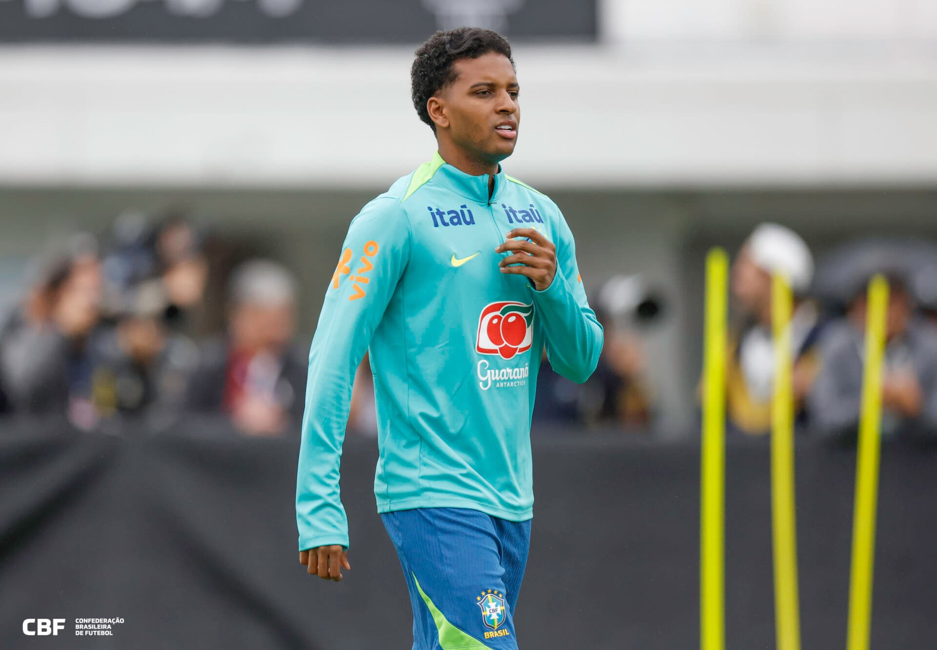 Rodrygo em treinamento da seleção em Goyang para amistoso com a Coreia do Sul - Rafael Ribeiro / CBF